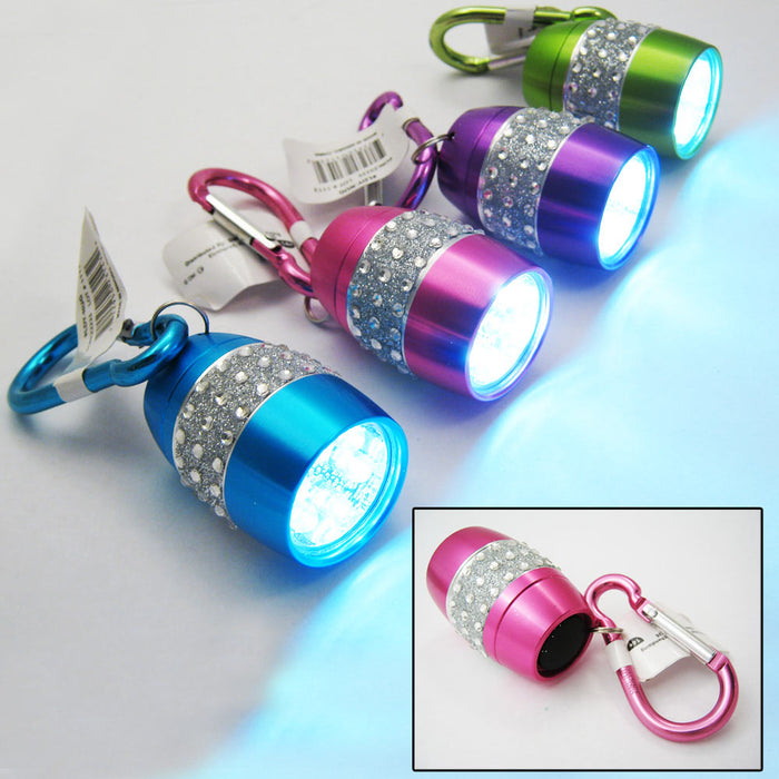 1 X Pocket Flashlight Small 6 Led Light Torch Bright Portable Keychain Purse New