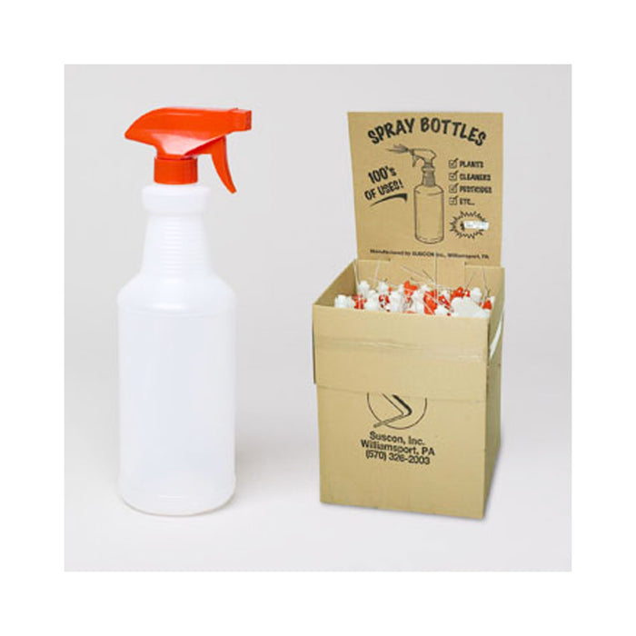 2 Pack Plastic Trigger Spray Bottle 32 oz Heavy Duty Chemical Resistant Sprayer