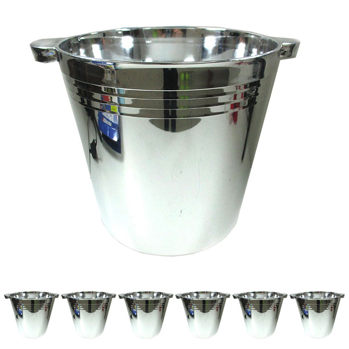 6 Elegant Ice Bucket Champagne Wine Drinks Beer Ice Cooler Bar Party Tub 6L Beer