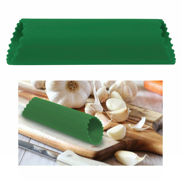 2 Pc Silicone Garlic Peeler Peel Cloves Easy Press Roller Kitchen Chef Tool New