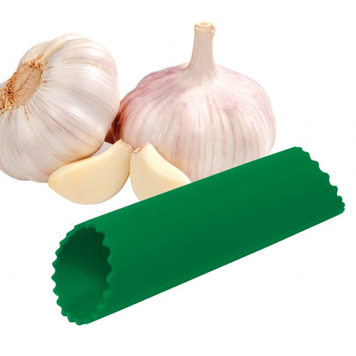 2 Pc Silicone Garlic Peeler Peel Cloves Easy Press Roller Kitchen Chef Tool New