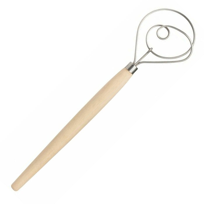 2 Pc Stainless Steel Danish Dough Whisk Heavy Duty 15" Large Hand Mixer Bakery