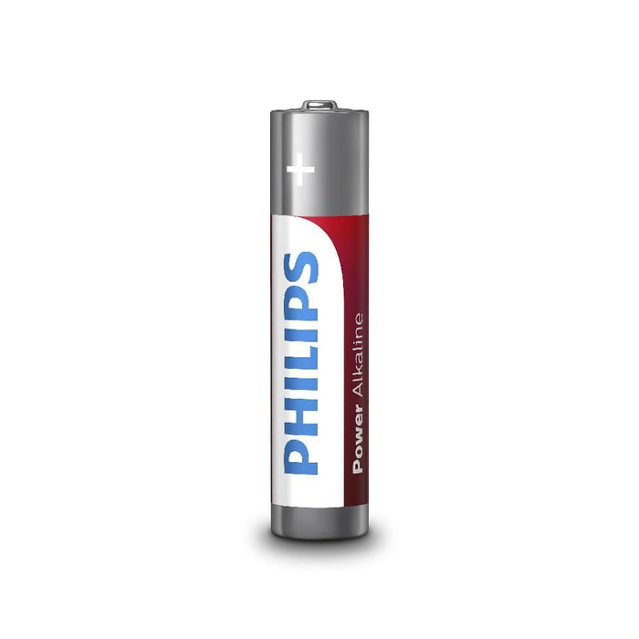 Pack 12 Philips AAA 1.5V Alkaline Batteries Size Power LR03 Micro AM4 EXP 2026