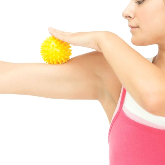 4 Pc Spiky Massage Ball Set Foot Massage Acupressure Plantar Fasciitis Hard Soft