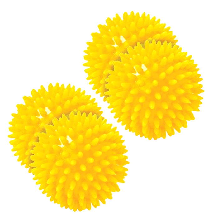 4 Pc Spiky Massage Ball Set Foot Massage Acupressure Plantar Fasciitis Hard Soft