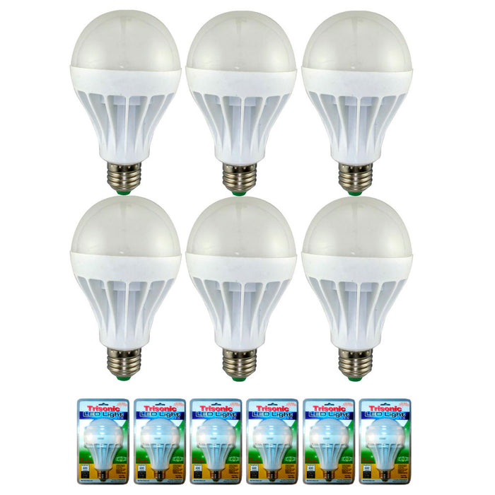 6 LED Light Bulbs Daylight 15 Watt Energy Saver 125 W Replacement Lamp Home Bulb