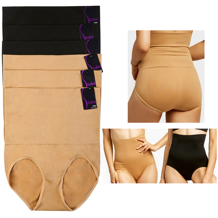 6 Pc Waist Trimmer Slimming Panty Cincher Girdle Tummy Control Brief Body Shaper