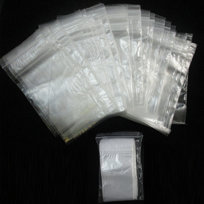 600 W 3"x5" H Poly Bags Baggies Seal Reclosable 2 Mil Plastic Clear