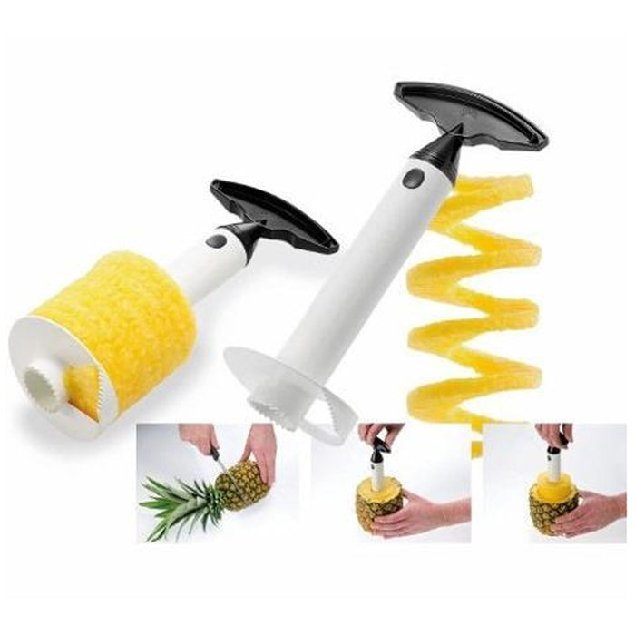 1 Pineapple Slicer Fruit Food Dicer Cutter Chopper Grater Pitter Durable Plastic