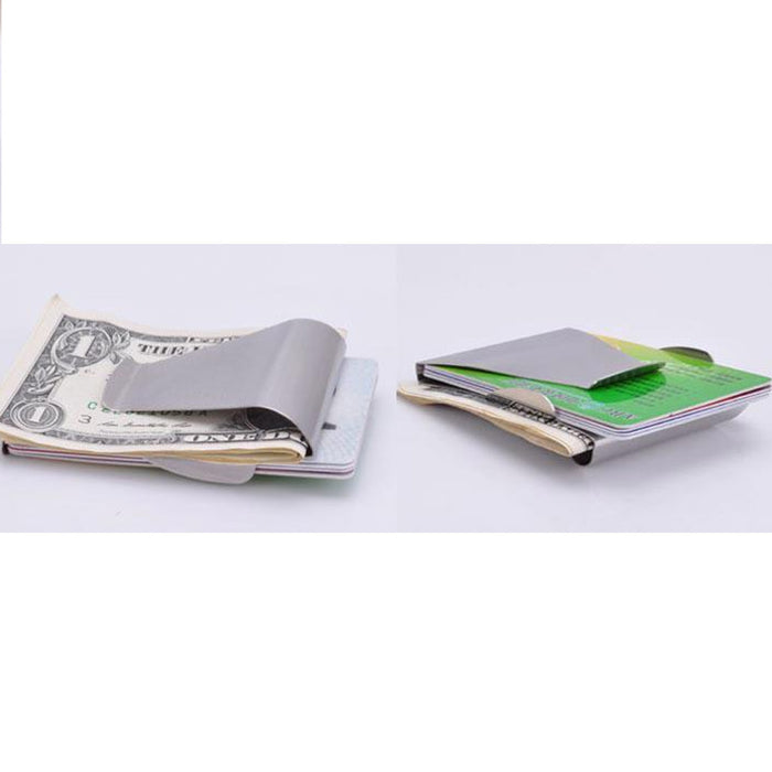 Ultra Slim Double Sided Money Clip Cash Credit Card Holder Wallet As Seen On Tv