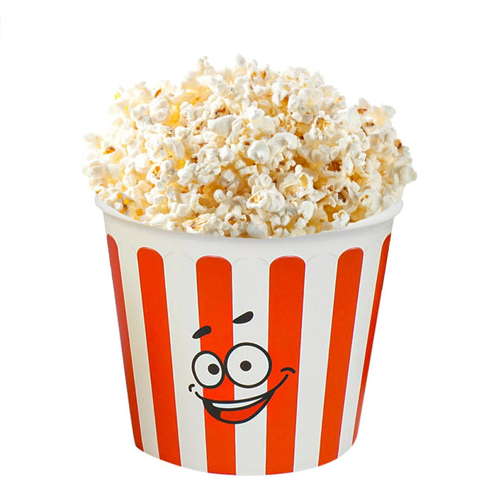 Modern Place Retro Style Plastic Popcorn Container Bowl Movie Night 5.5 Tall