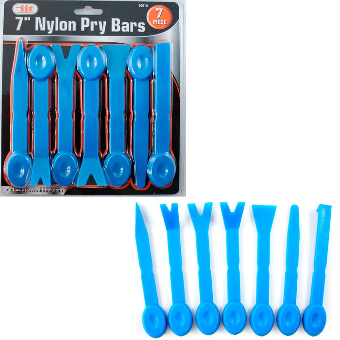7 Pcs Nylon Pry Bar Set Automotive Plastic Molding Trim Dash Panel Remover Tool