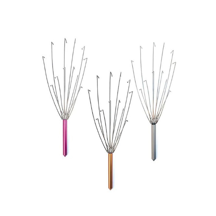 2pc Kikkerland Body Massager Scalp Head Back Scratcher Stress Relief Acupressure