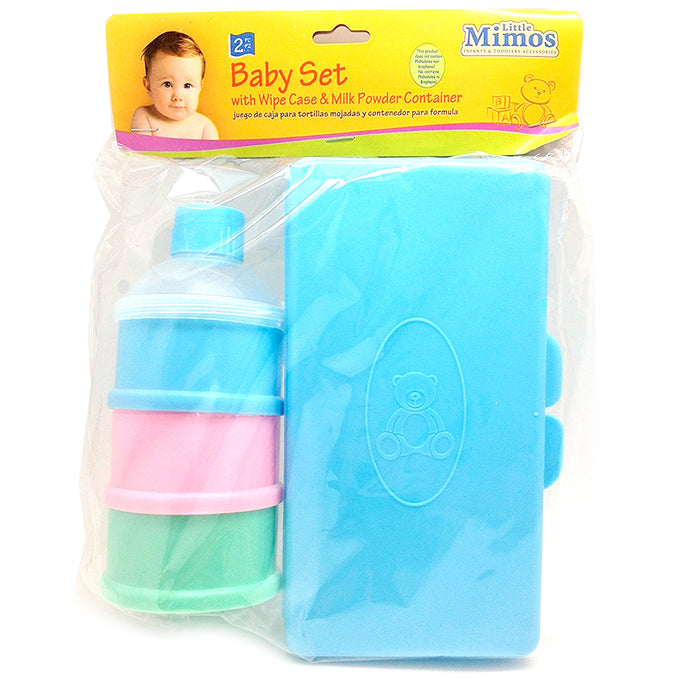 Baby Formula Storage Container Milk Powder Dispenser 3 Layer Infant Wipes Case
