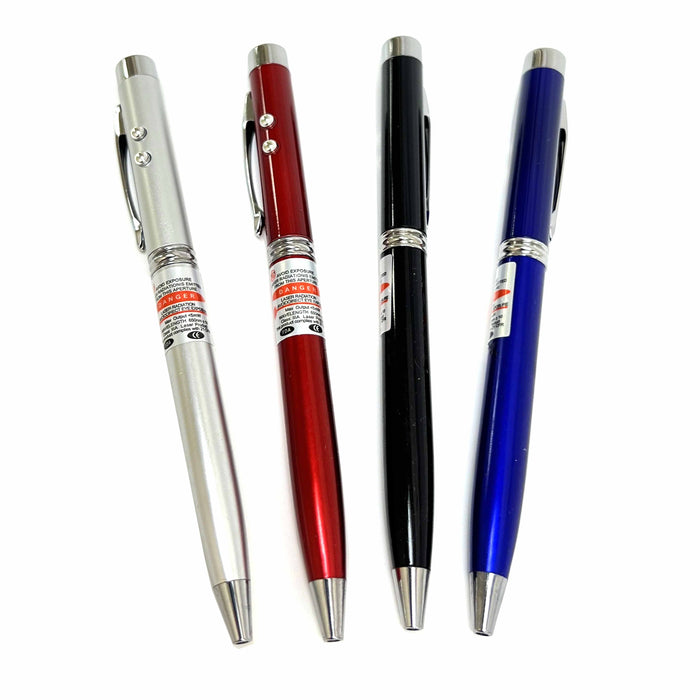 2 Pc Ballpoint Pen Laser Pointer LED Flashlight Beam Light Interactive Cat Chase