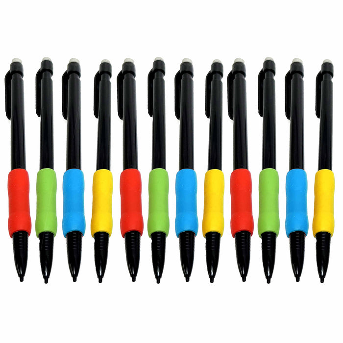 48 Mechanical Pencils Cushion Grip Drawing 0.7mm HB#2 Lead Drafting Art Supplies