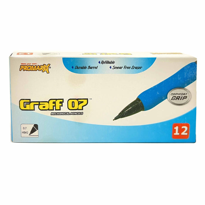 24 Mechanical Pencils Drawing Writing Graff 07 0.7mm HB#2 Lead Drafting Supplies