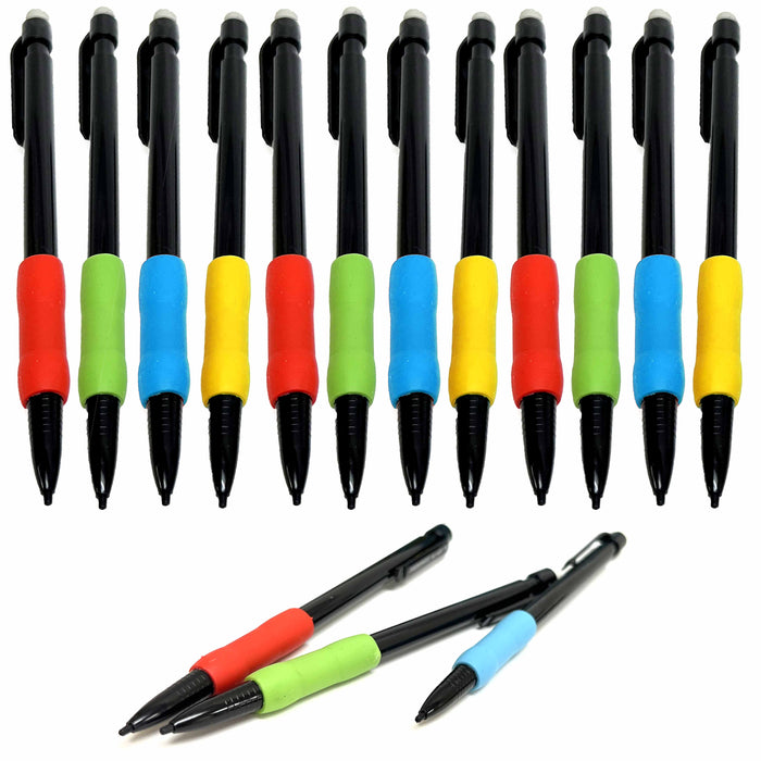 12 Mechanical Pencils 0.7mm HB #2 Fashion Barrels Long Last Home Office School