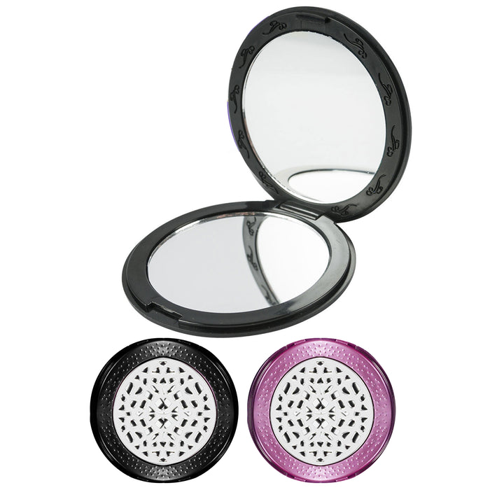 12 Makeup Cosmetic Folding Portable Compact Pocket Mirror Vintage Purse Travel