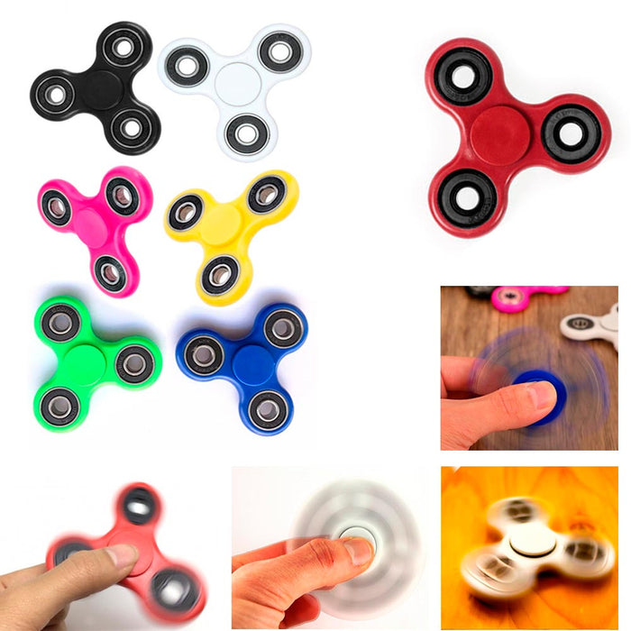 1 Tri-Spinner Fidget Toy Metal Ball EDC Hand Finger Spinner Desk Focus ADHD