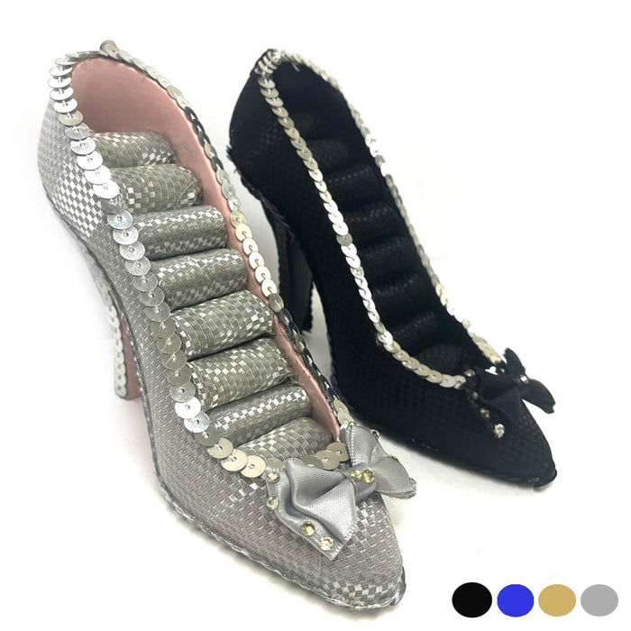Jewelry Ring Holder Storage High Heel Shoe Display Stand Earrings Organizer Rack