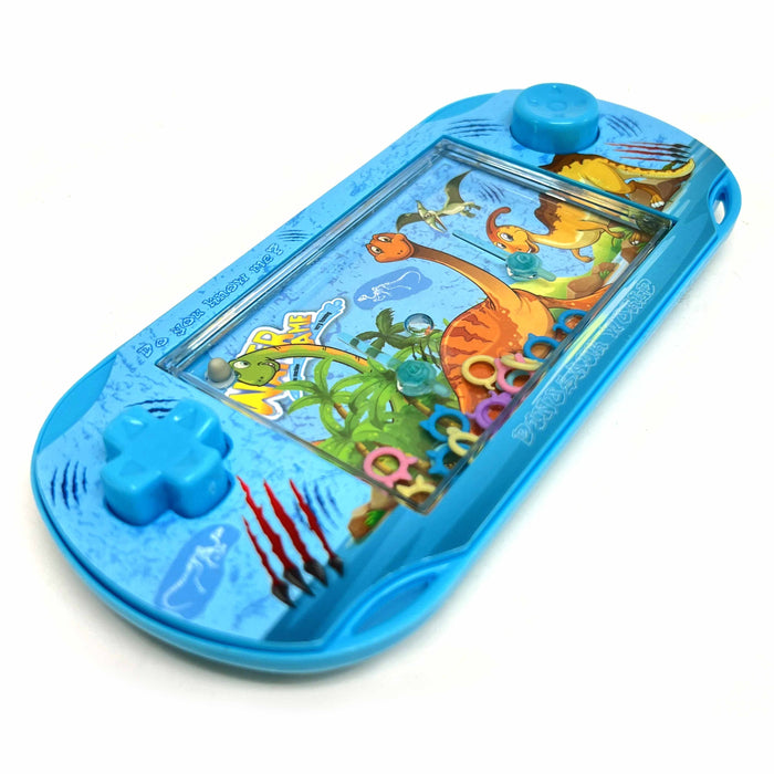 4 Pc Retro Handheld Water Games Dinosaur Theme Ring Toss Pocket Toy Party Favors