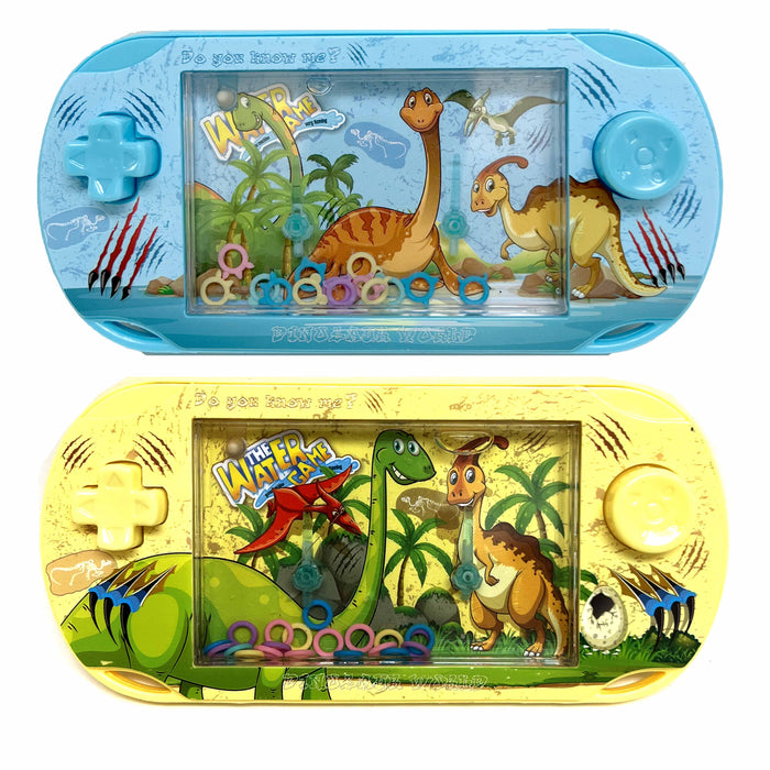 12 Pc Pocket Handheld Water Games Mini Ring Toss Dinosaur Kid Party Favor Prizes