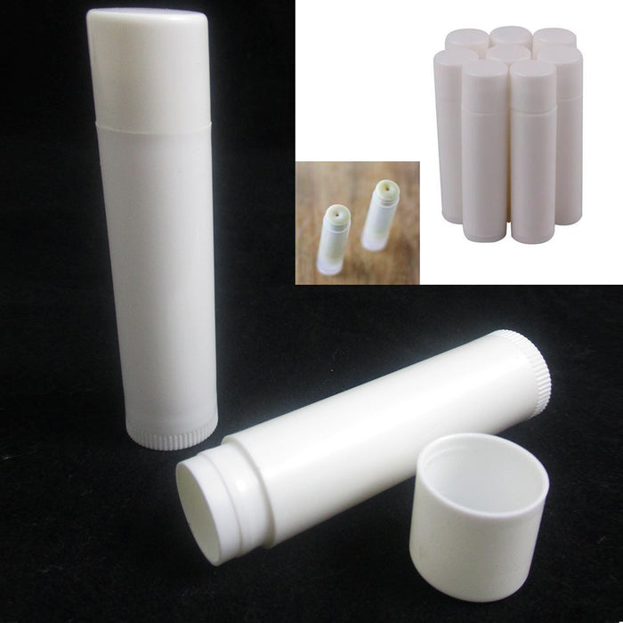 100 Pcs Empty Lipstick Lip Balm Container Tube Case Caps Jars Chapstick BPA Free