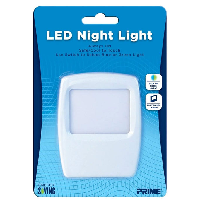 4 Pc LED Night Light Kids Soft Continuous Blue or Green Glow Flat Panel Design