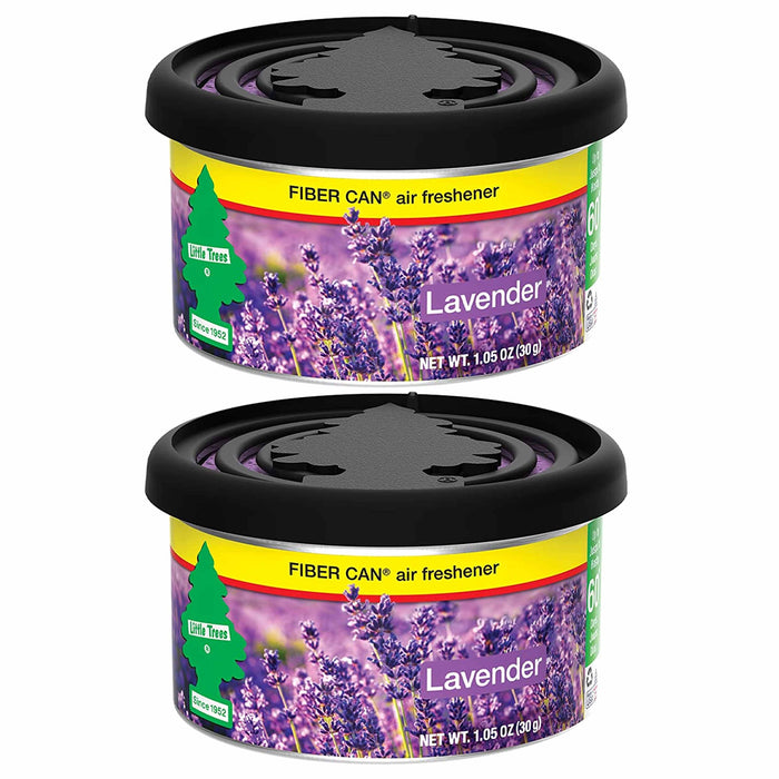 2 Little Trees Fiber Can Lavender Scent Air Freshener Home Aroma Eliminate Odor