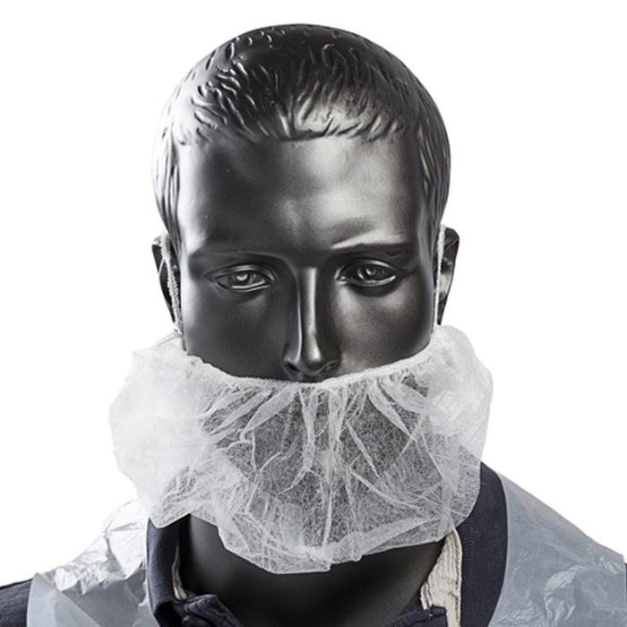 100 Pcs Disposable Beard Cover Hair Net Latex Free Cooking Protection Kitchen