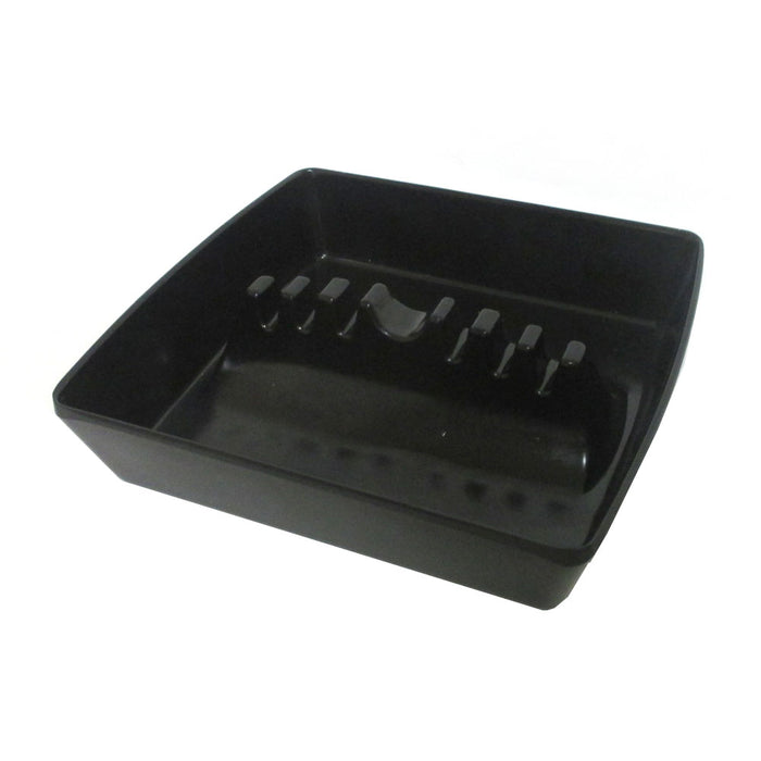 Black Plastic Ashtray Cigarette Cigar Ashes Holder Ash Tray Home Bar Square 5"