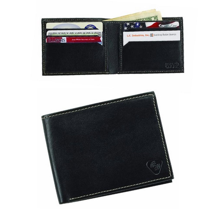 Lewis N Clark Wallet Bifold Genuine Leather RFID Blocked Credit Card ID Security