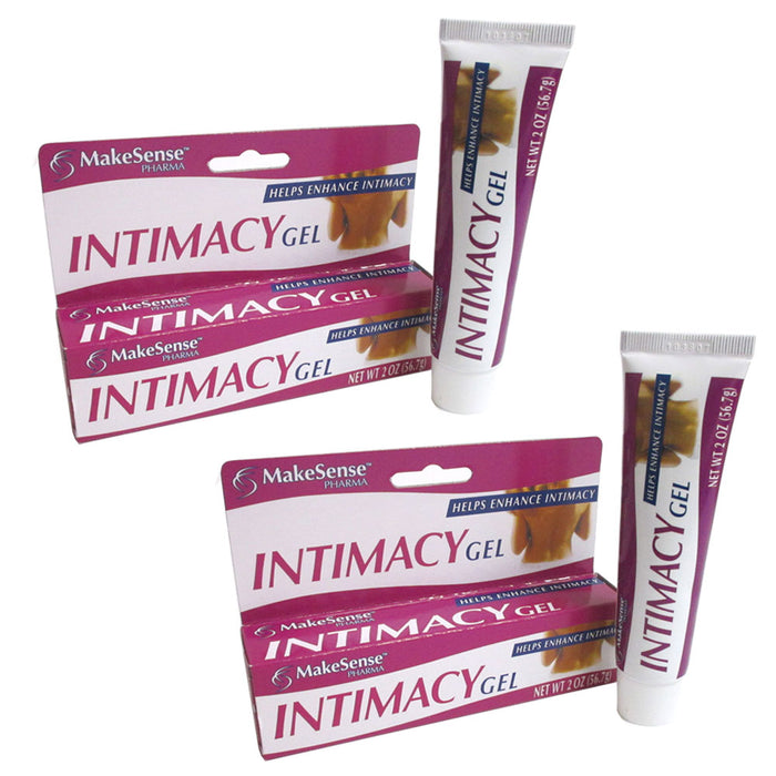 2 Enhance Intimacy Gel Personal Lubricant Tube Water Soluble Increase Sex 4 Oz