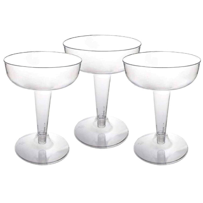 80 Pc Plastic Champagne Flute Disposable 4 Oz Wine Wedding Party Clear Glasses