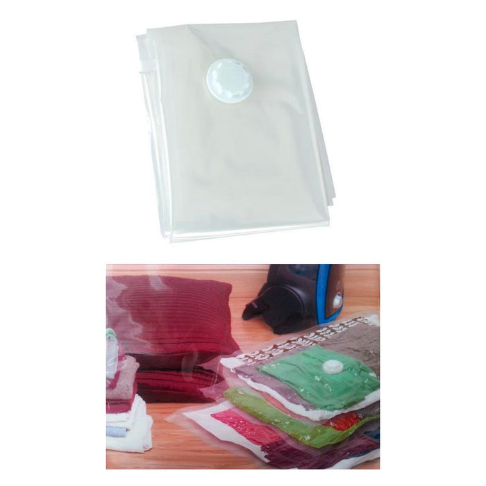2 Pc Space Saver Bag Saving Vacuum Storage Seal Compression Organizer Travel !