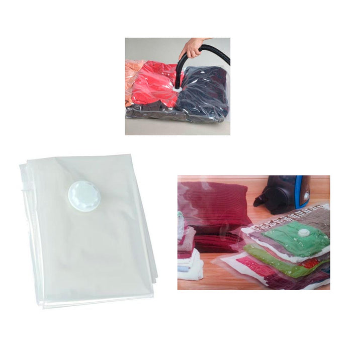 6 Pc Space Saver Saving Storage Bag Vacuum Seal Compression Organizer Travel !