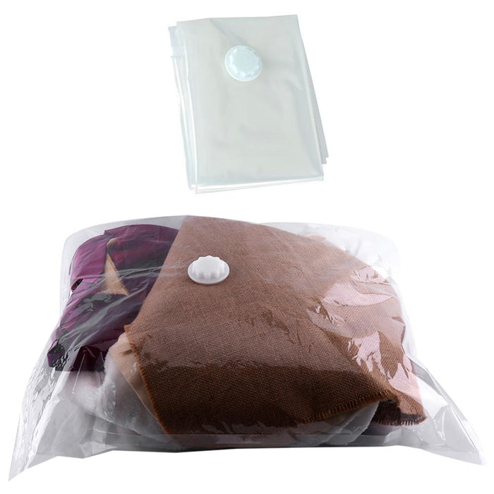 2 Pc Space Saver Bag Saving Vacuum Storage Seal Compression Organizer Travel !