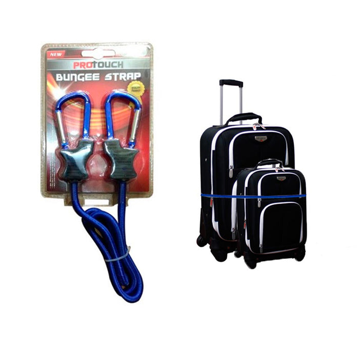 1 Pc Bungee Strap Cord Tie Down Tarp Luggage Aluminum Carabiner Secure Bags 3 Ft