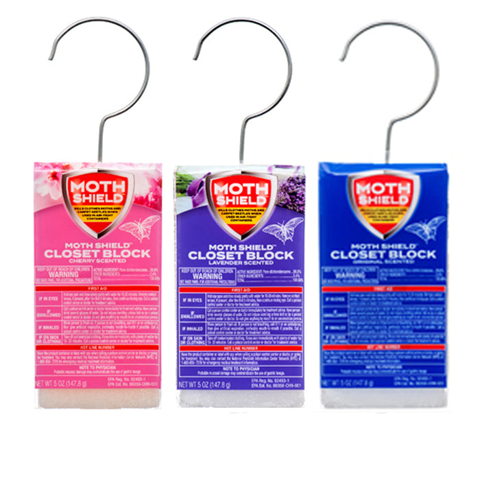 4PC Closet Deodorizer Moth Shield Air Freshener Scent Fragrance Odor Neutralizer