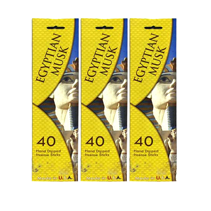 120 Incense Stick Hand Dipped Egyptian Musk Fragrance Scent Burning Perfume Bulk