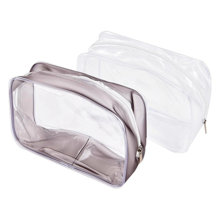 1PC Clear Toiletry Bag Zipper Purse Carry Pouch Travel Makeup Cosmetic Organizer