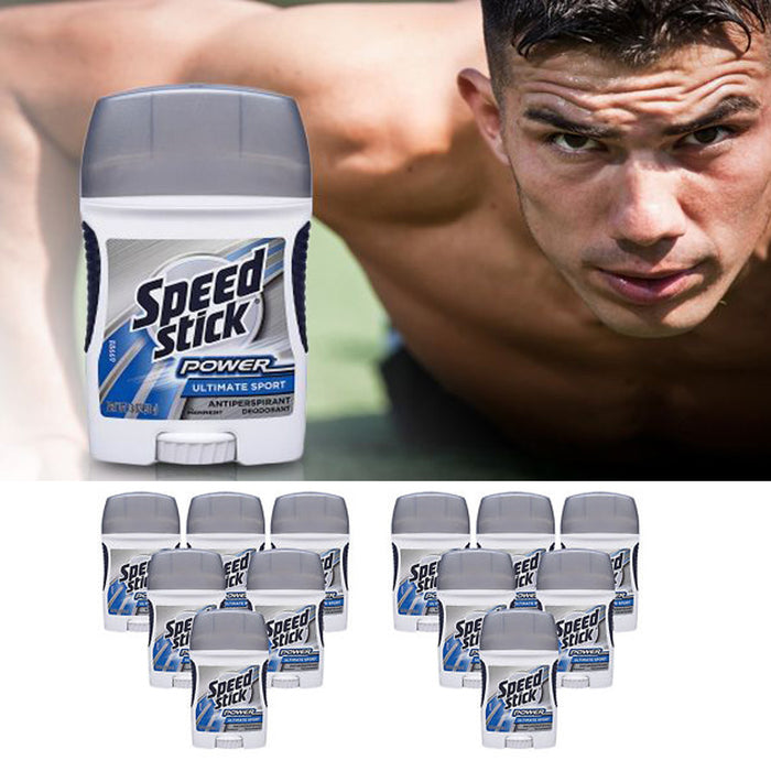 12 Speed Stick Mennen 1.8oz Ultimate Sport Antiperspirant Solid Deodorant Men !