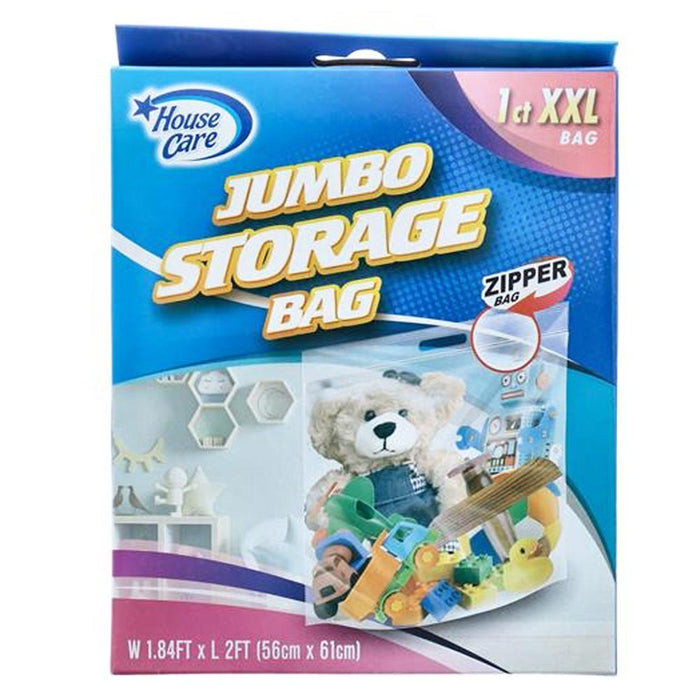 6Ct Jumbo Storage Bags XXL Resealable Zipper Case 22x24 Clothes Blanket Travel