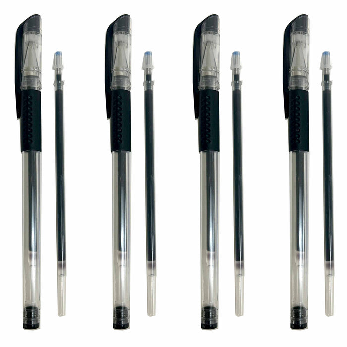 4 Pk Fabric Pens Heat Eraseable Refill Black Ink Clothing Sewing Crafts Marking