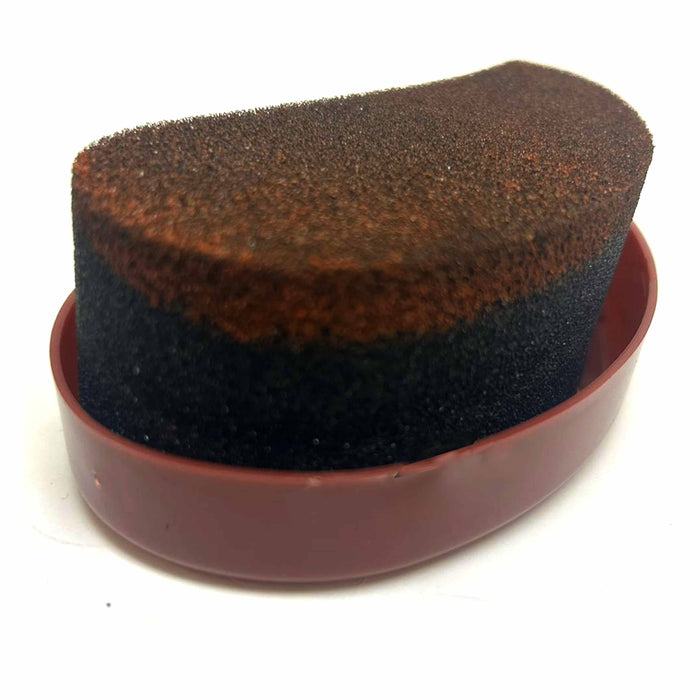 2 Pc Quick Shine Brown Shoe Polish Foam Brush Sponge Instant Leather Boot Purse