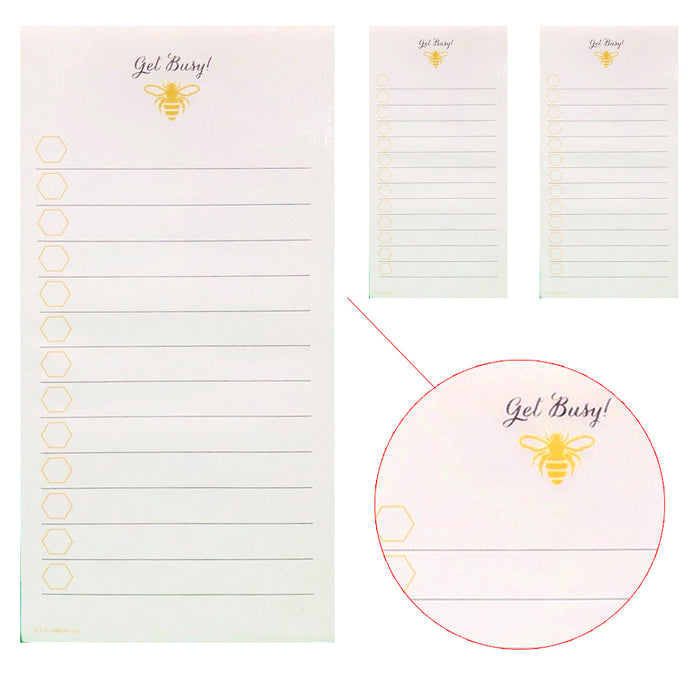 3 X Magnetic To Do Lists Note Pads Memo Notepad Stick To Fridge Grocery Shopping