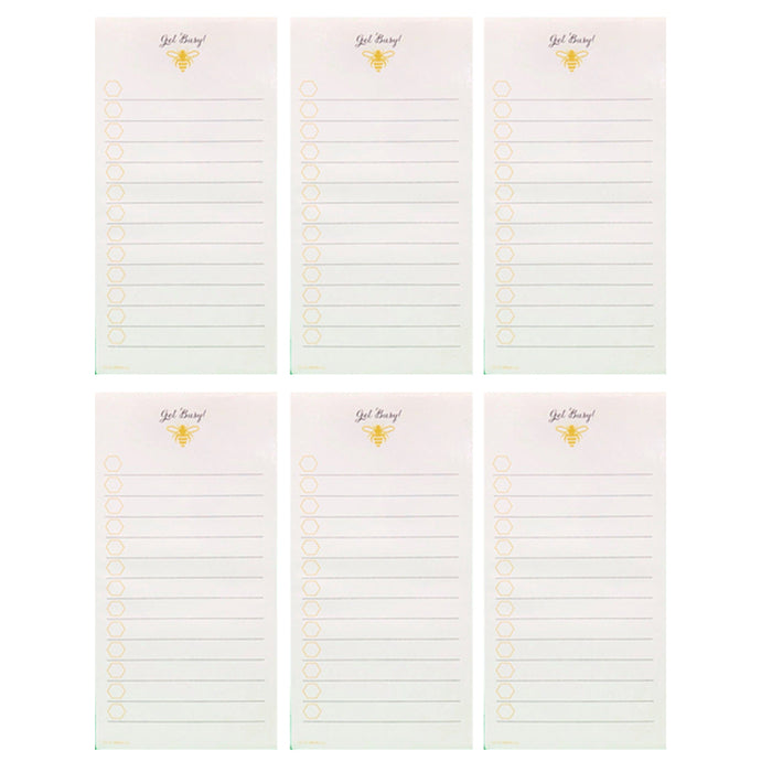 6 X Magnetic To Do Lists Note Pads Memo Notepad Stick To Fridge Grocery Shopping