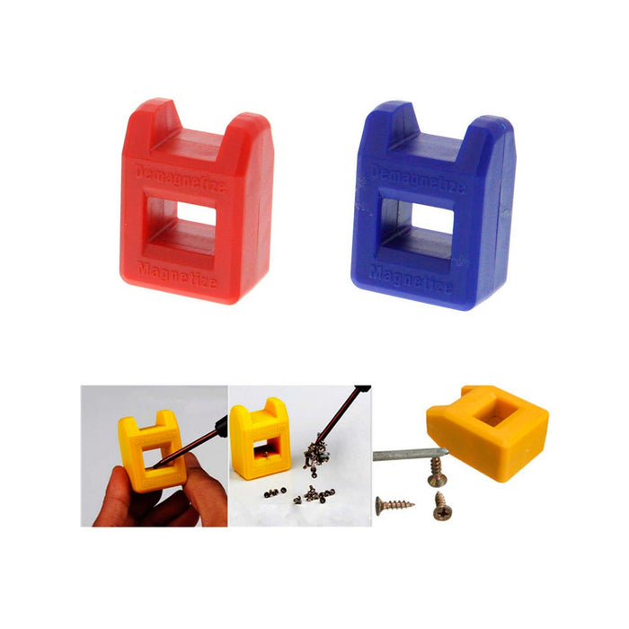 2 Pc Mini Magnetizer Demagnetizer Magnetic Work Tool Screwdriver Tips Screw Bits