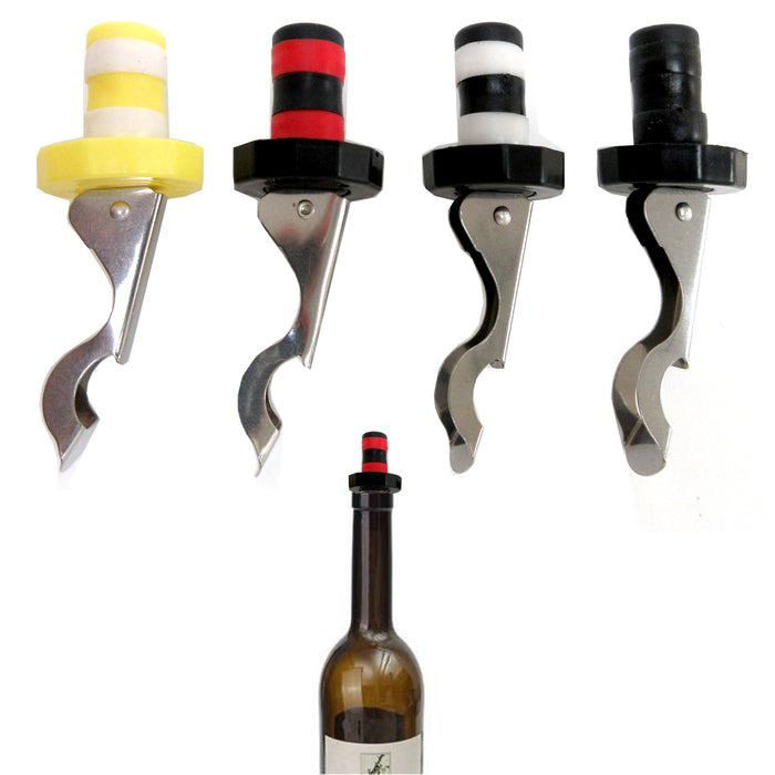 2 Pc Wine Bottle Stoppers Cork Keep Fresh Saver Vacuum Sealer Preserver Airtight